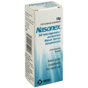 Nasonex (Mometasone) Nasal  50mg Spray 1 Bottle