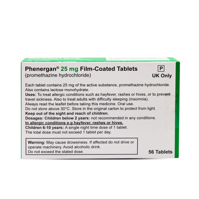 Phenergan Antihistamine Tablets