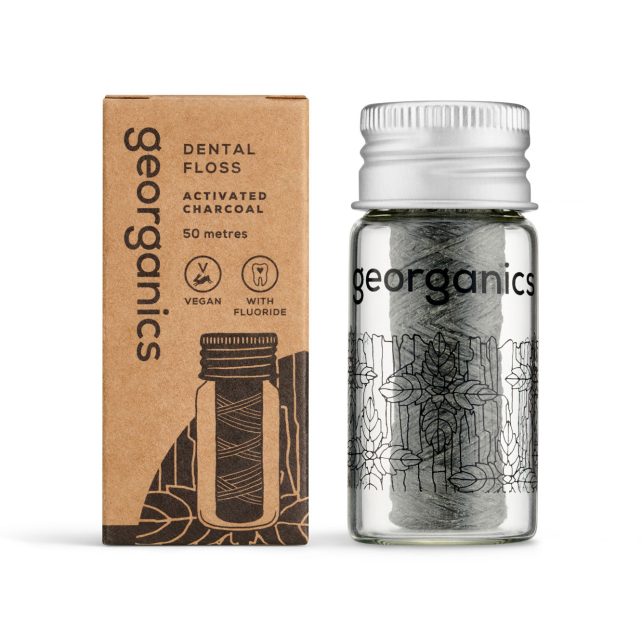 Fluoride Dental Floss – Activated Charcoal