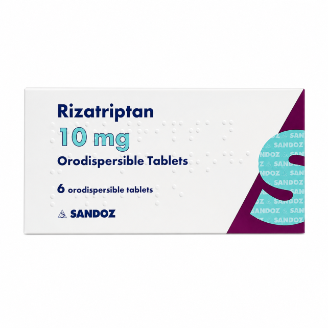 Rizatriptan 10mg Orodispersible Tablets for Migraine